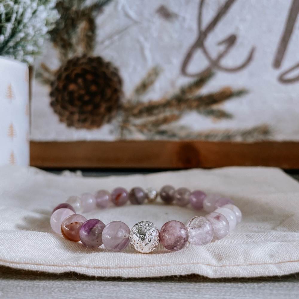 Lavender Amethyst Gemstone Bracelet
